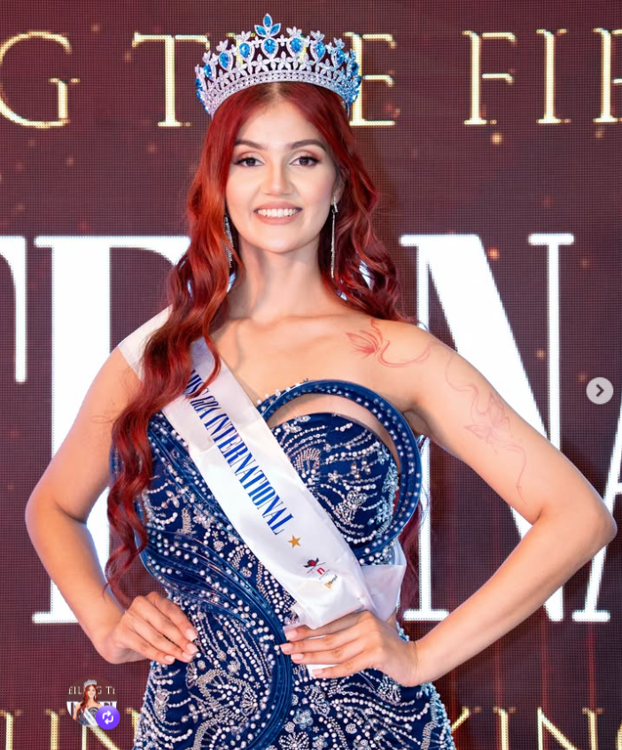 Miss Goa International 2026 — the newly crowned winner.